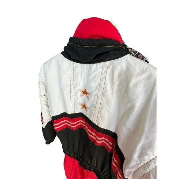 Bogner USA-Made Ski Suit Size 40 red black white snow stars - Picture 7 of 11